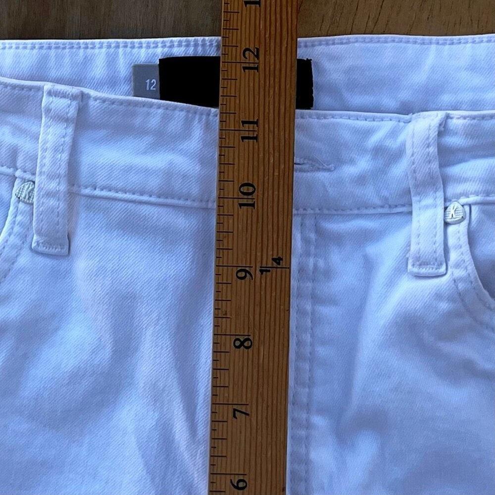 KUT FROM THE KLOTH RACHAEL FAB AB MOM JEAN WOMEN’S sz 12 White High Rise - Picture 10 of 12